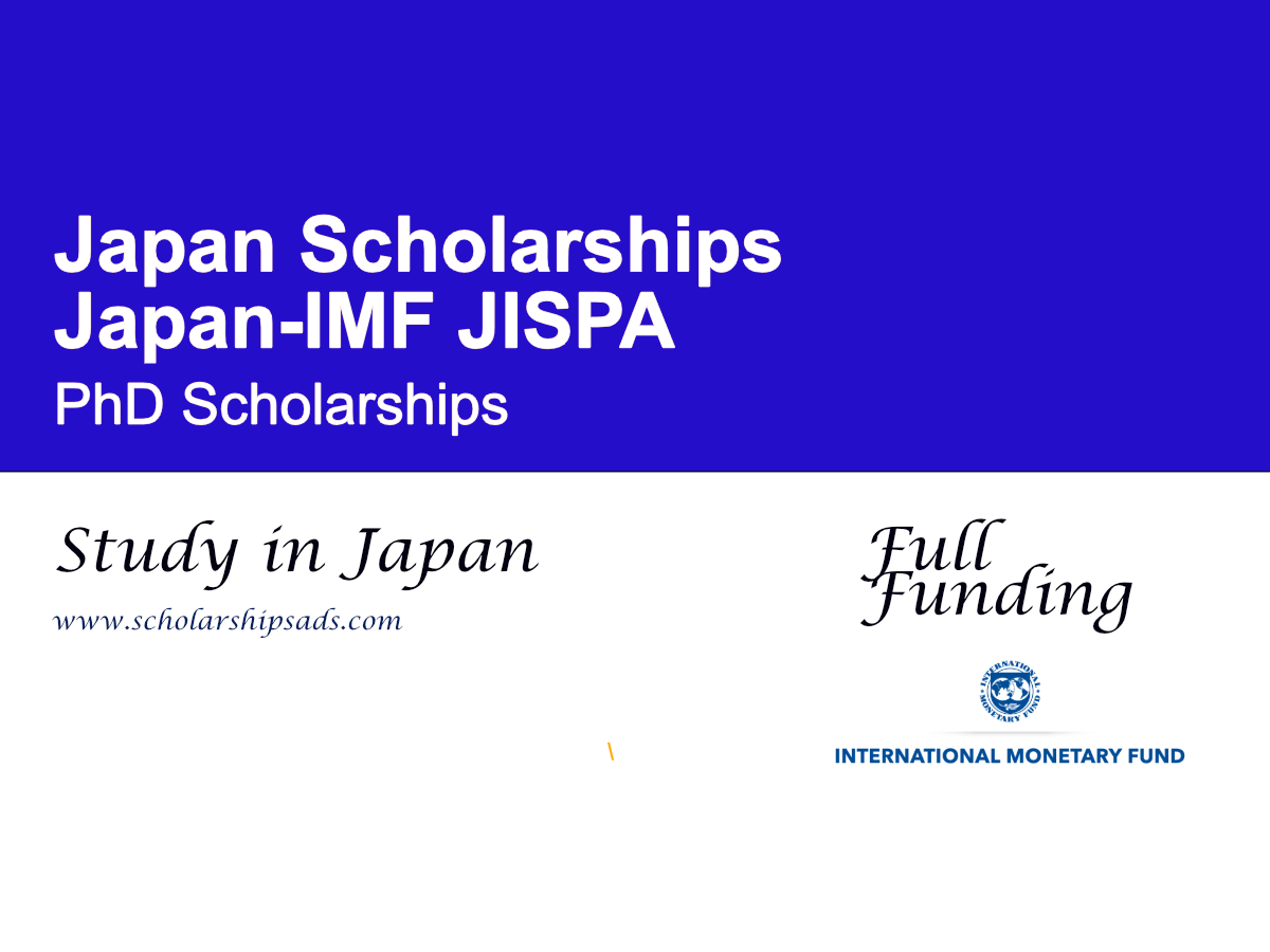 Japan-IMF JISPA PhD Scholarships 2027 in Japan
