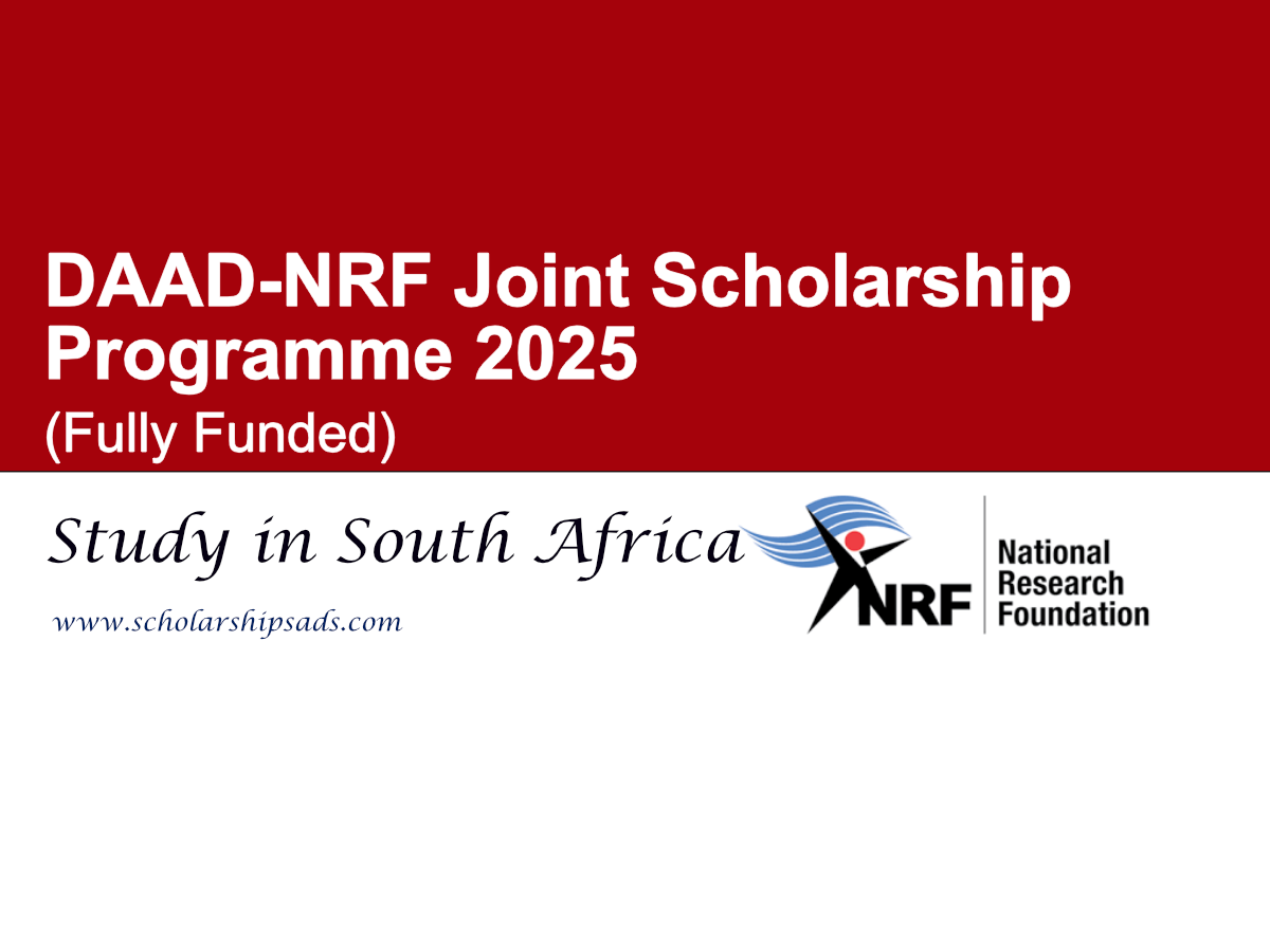 South Africa DAAD-NRF Joint Scholarship Programme 2025 (Fully Funded)