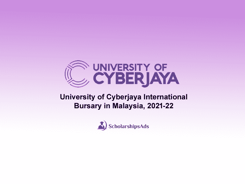 University of Cyberjaya International Bursary in Malaysia, 2021-22