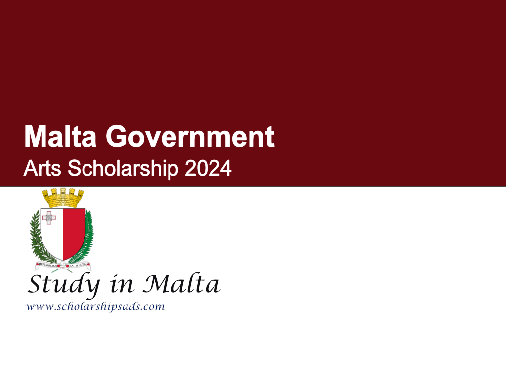 Malta Government Arts Scholarship 2024