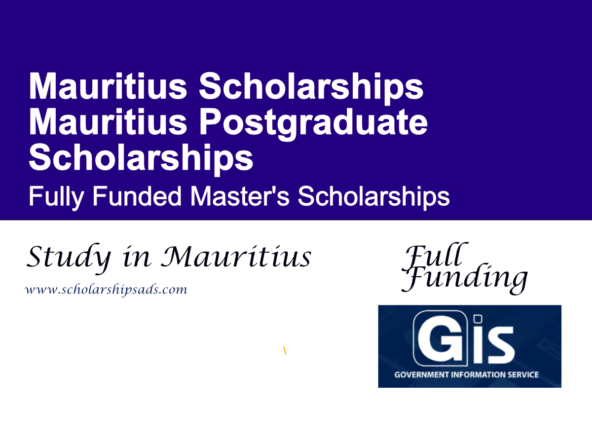 Mauritius Postgraduate Scholarships 2027 | Fully Funded Master's Scholarships for Mauritian Students