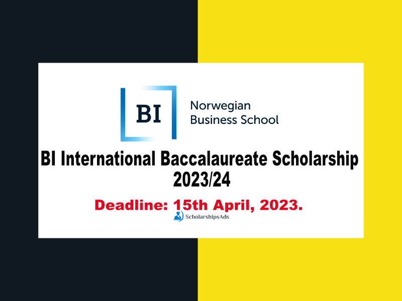 BI International Baccalaureate Scholarship 2023/24, Norway.
