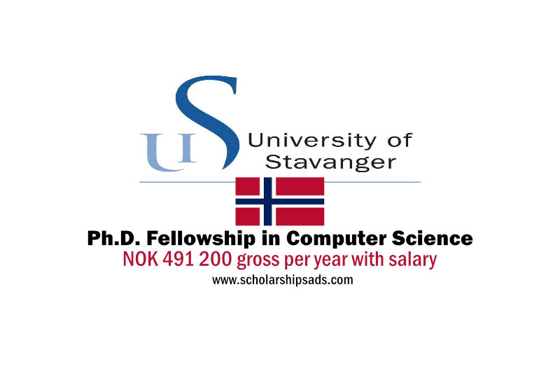  University of Stavanger Norway Phd Fellowship in Computer Science 2022/2023 