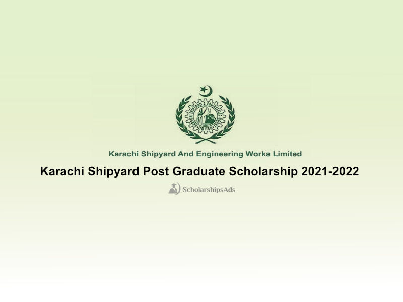 Karachi Shipyard Post Graduate Scholarships.