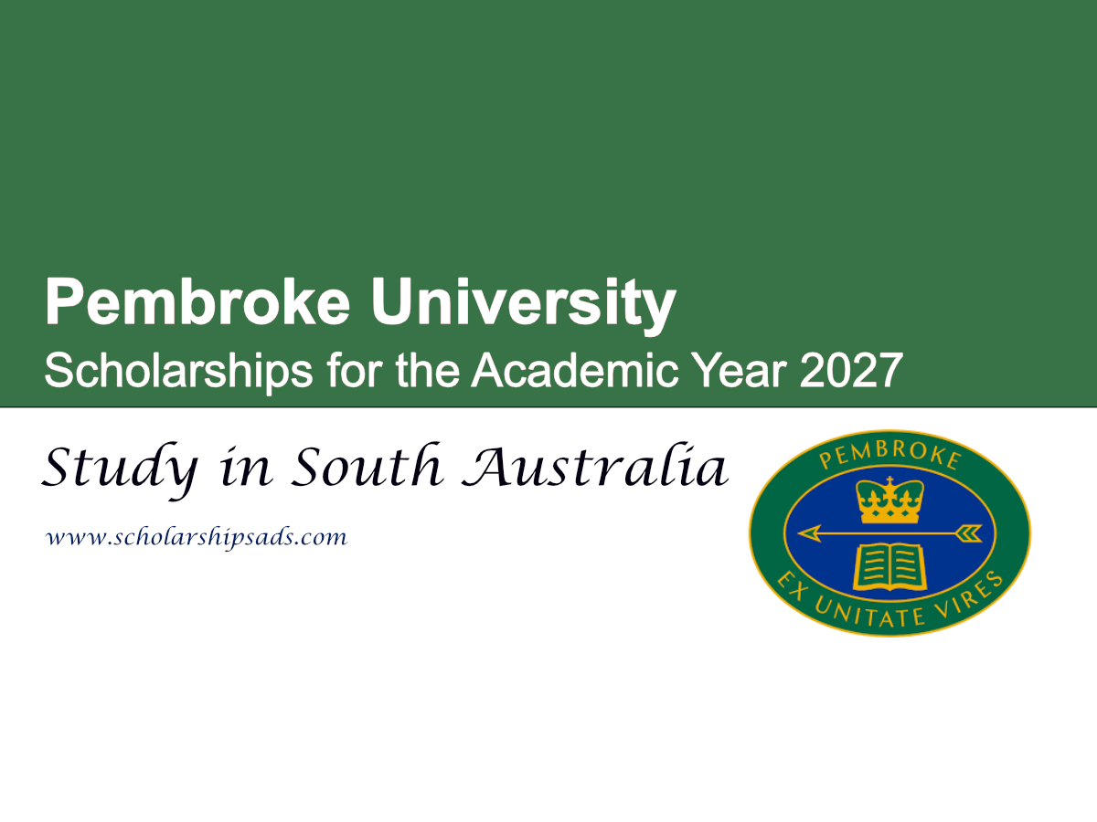 South Australia Pembroke University Scholarships 2027