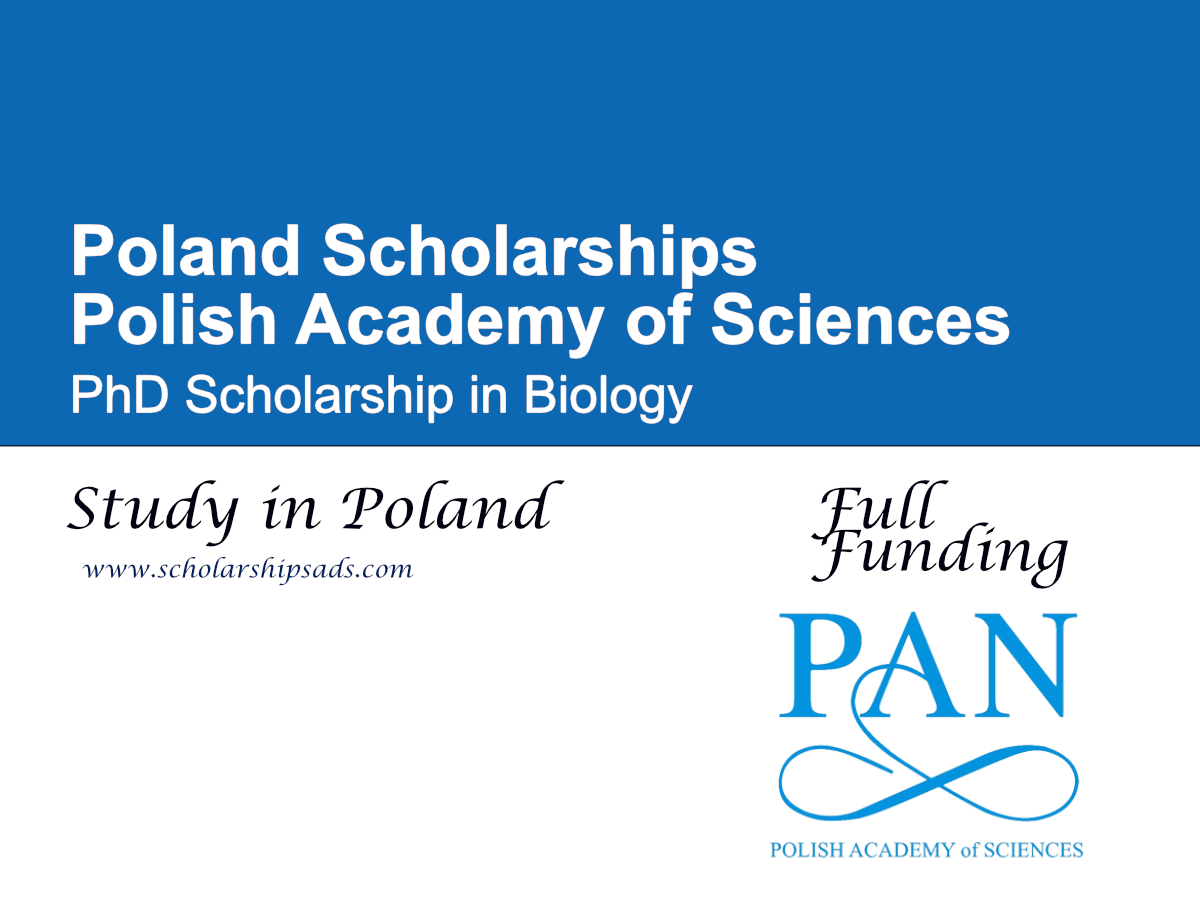 Polish Academy of Sciences PhD Scholarship in Biology 2027 (Fully Funded)
