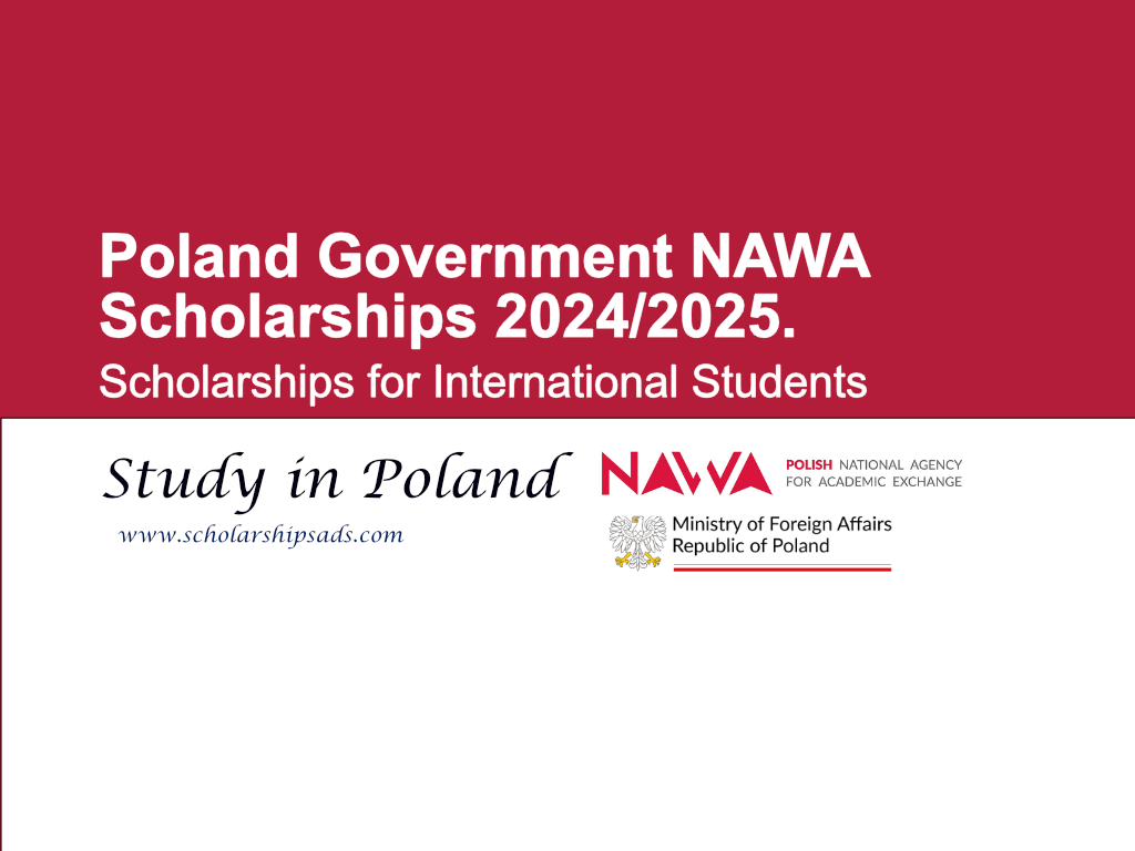 Poland Government NAWA Scholarships.