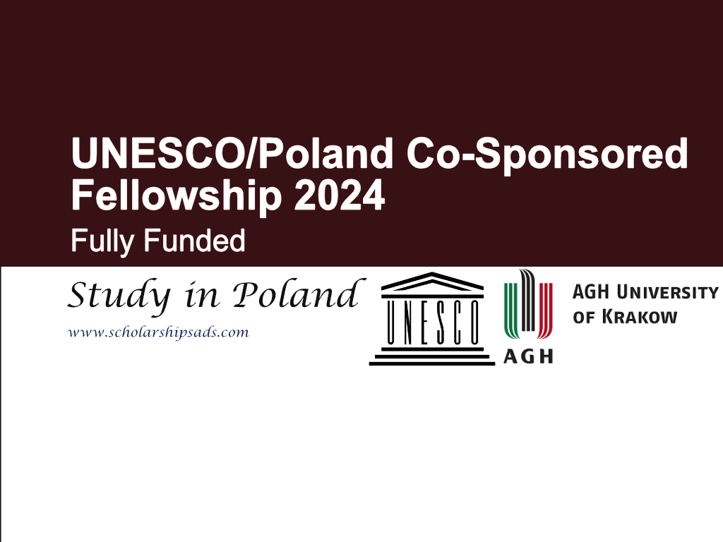 UNESCO/Poland Co-Sponsored Fellowship 2024 (Fully Funded)