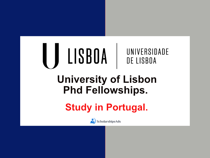 Phd Fellowships at University of Lisbon, Portugal.