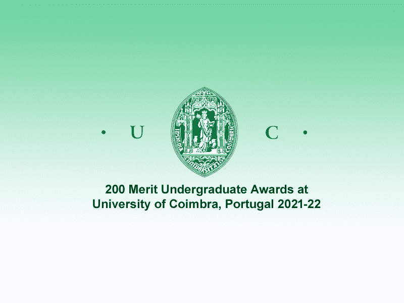 200 Merit Undergraduate Awards at University of Coimbra, Portugal 2021-22