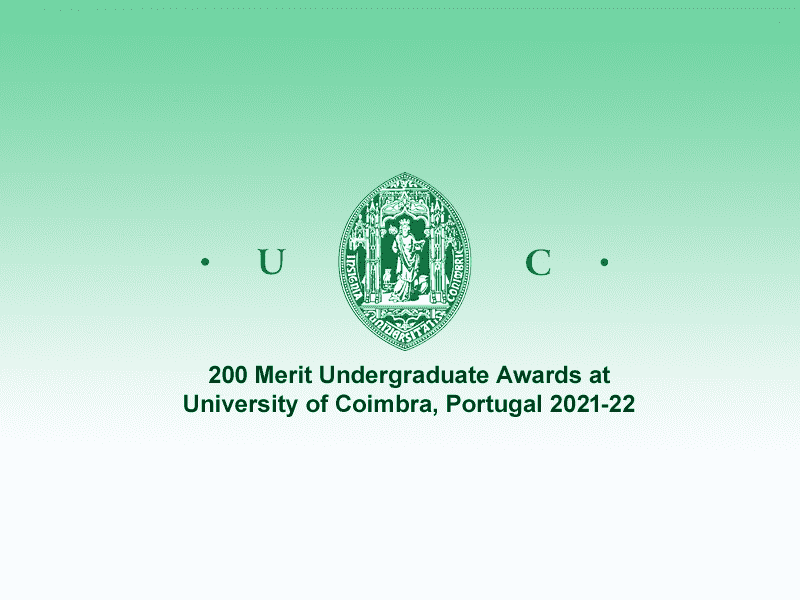  200 Merit Undergraduate Awards at University of Coimbra, Portugal 2021-22 