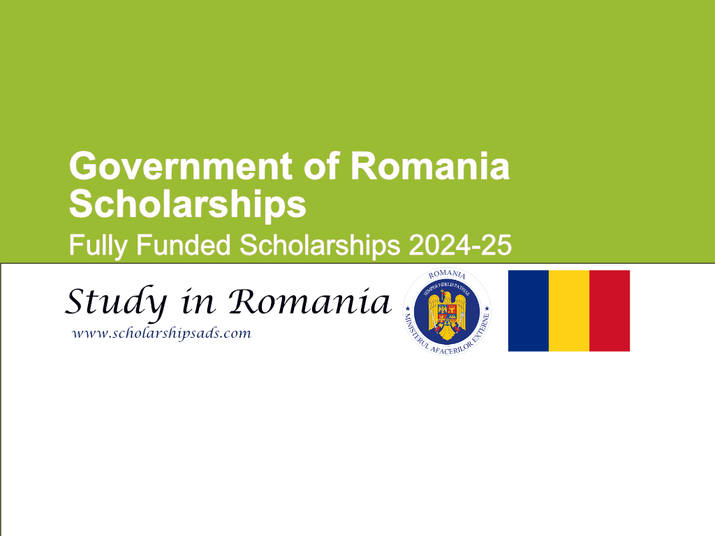  Government of Romania Scholarships. 