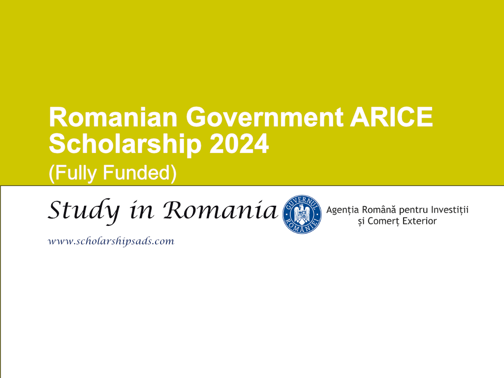 Romanian Government ARICE Scholarships.