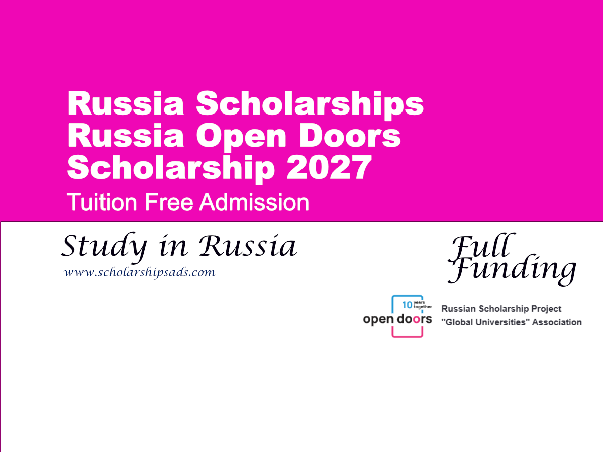 Russia Open Doors Scholarship 2027 (Tuition Free Admission)