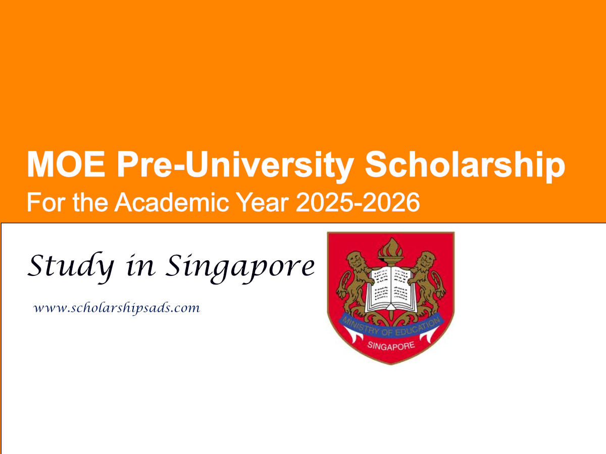 Singapore MOE Pre-University Scholarships.