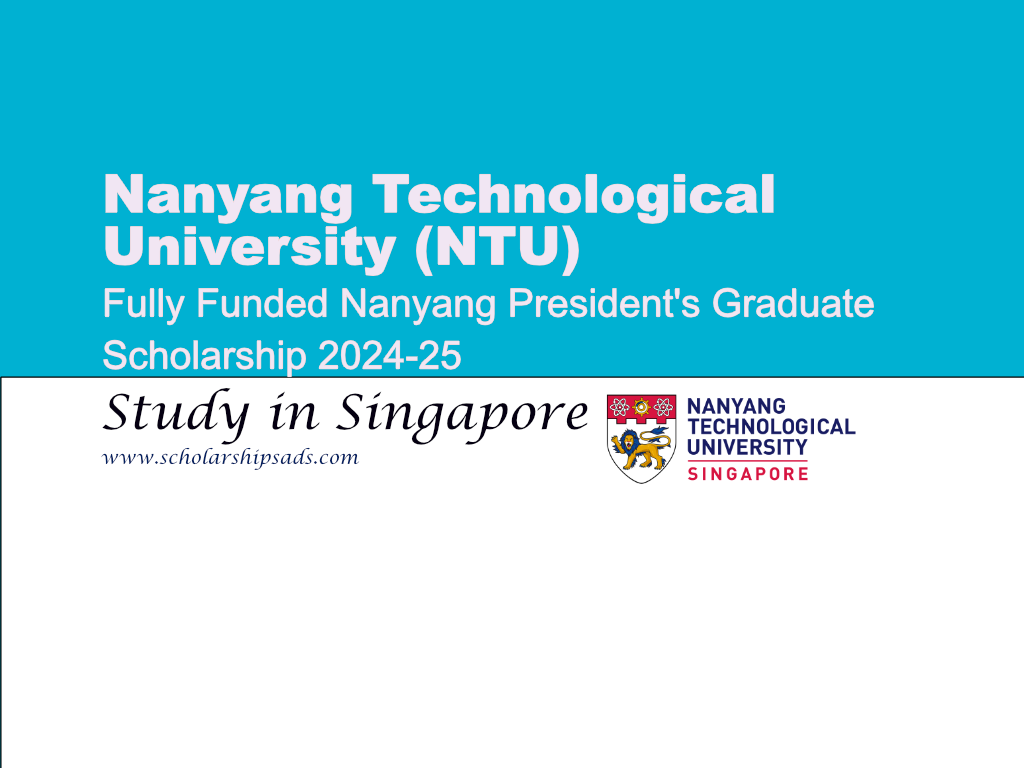 Apply for Nanyang President&#039;s Graduate Scholarships.