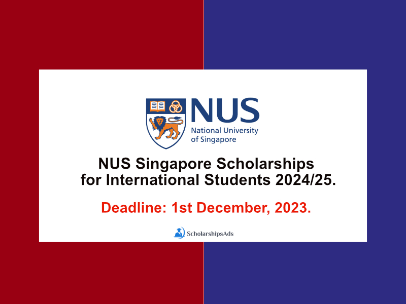  NUS Singapore Scholarships. 