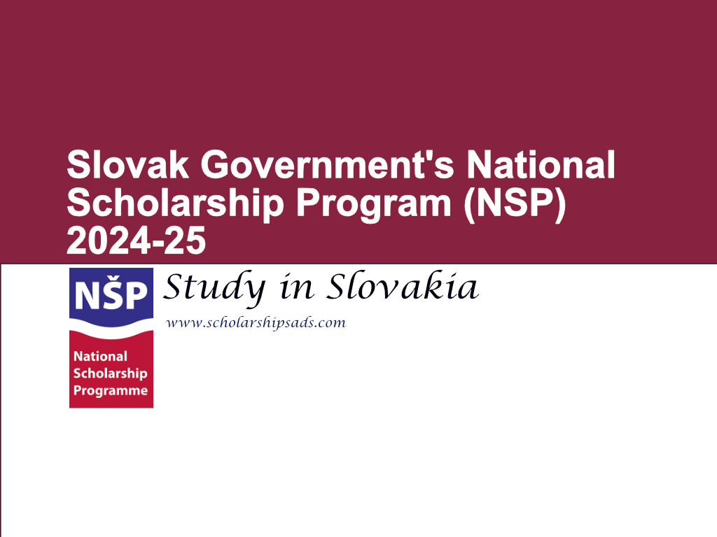 Slovak Government&#039;s National Scholarships.