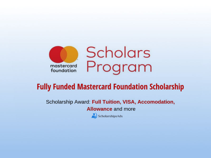 MasterCard Foundation Scholarships University of Pretoria 2021/2022 for Africans