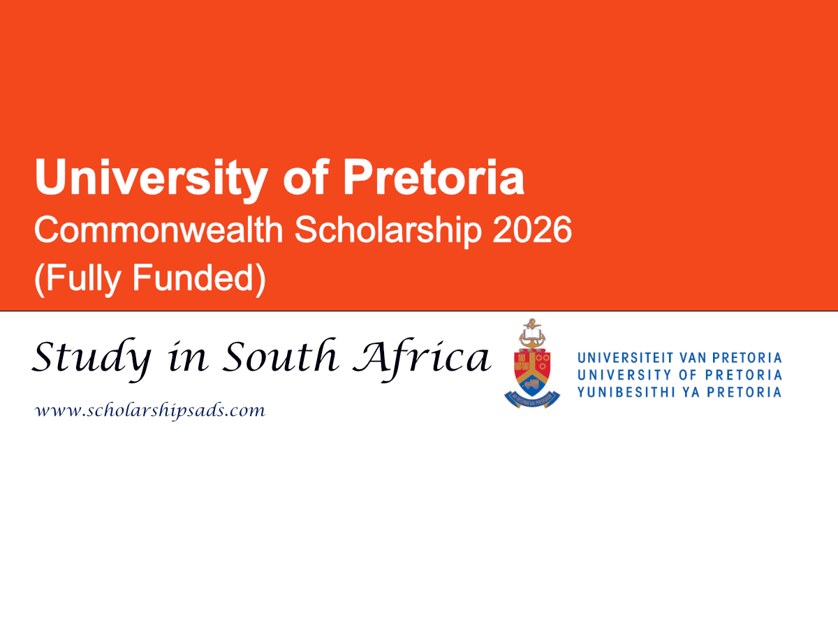 South Africa University of Pretoria Commonwealth Scholarship 2026 (Fully Funded)