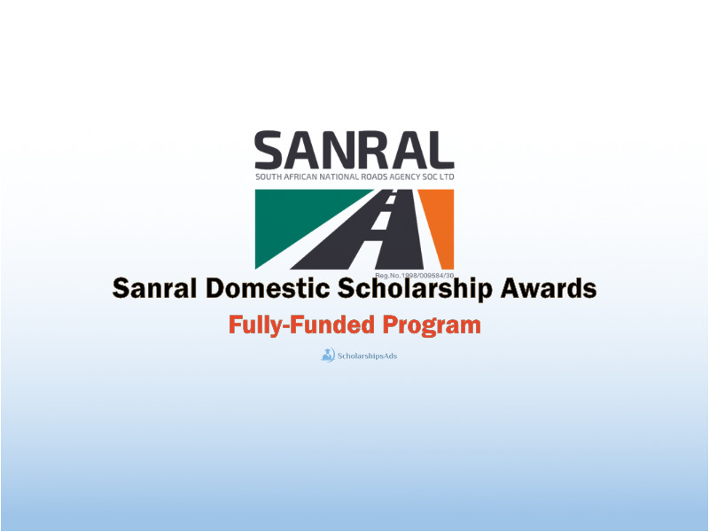 Sanral Domestic Scholarships.