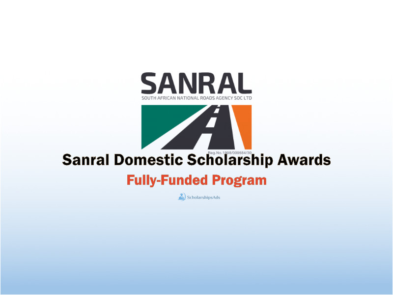  Sanral Domestic Scholarships. 