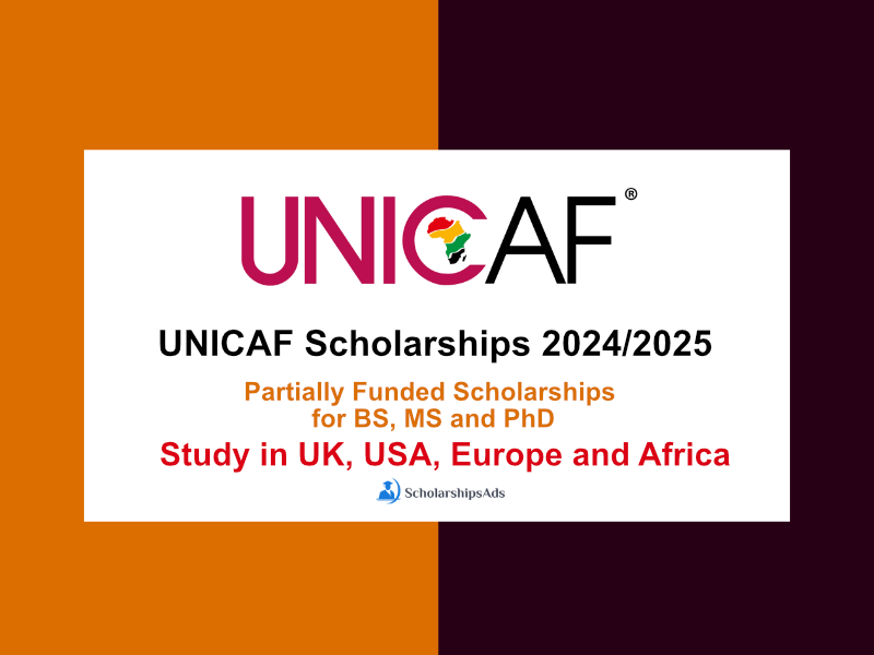 UNICAF Scholarships 2024/2025 (for BS, MS and PhD)