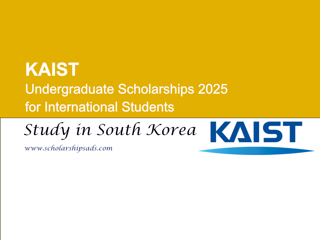 KAIST South Korea Undergraduate Scholarships 2025 for International Students