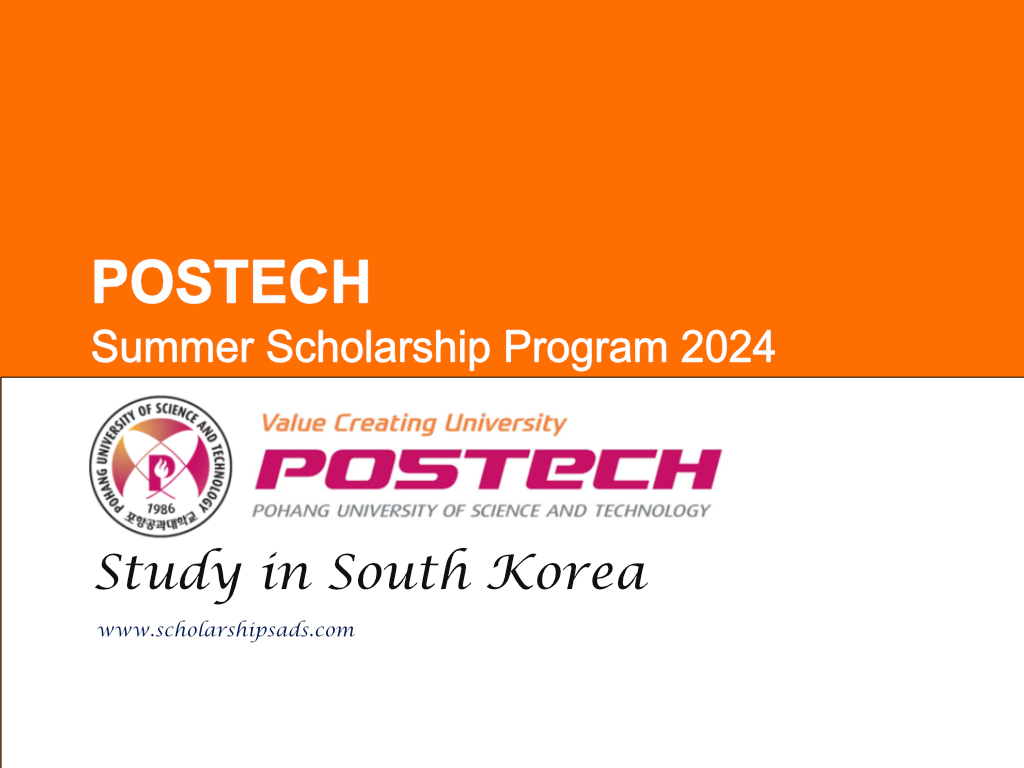 POSTECH Summer Program 2024 in South Korea