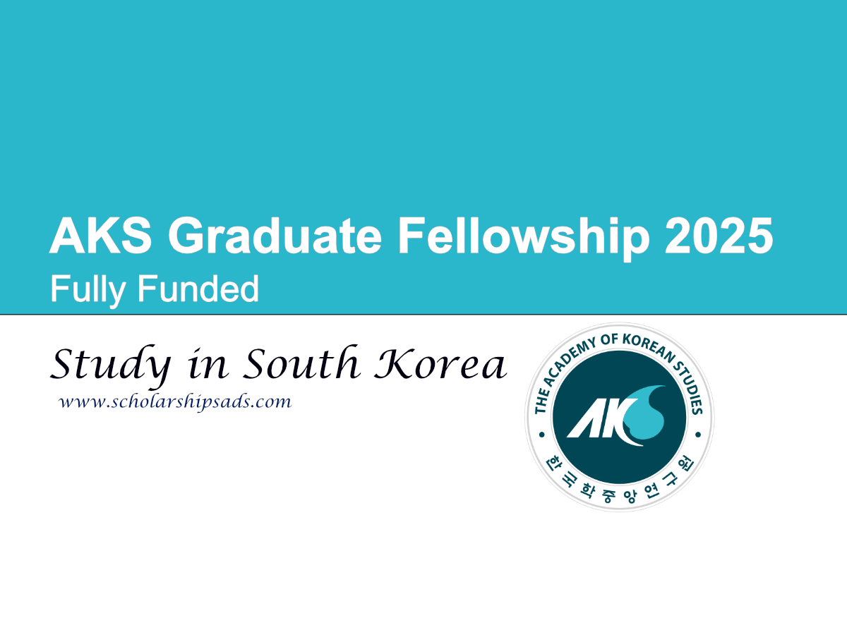 AKS South Korea Graduate Fellowship 2025 (Fully Funded)