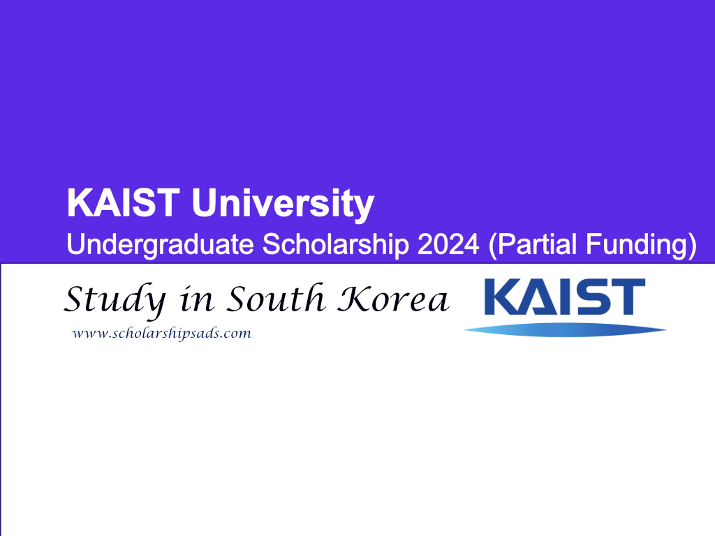  KAIST University Undergraduate Scholarships. 