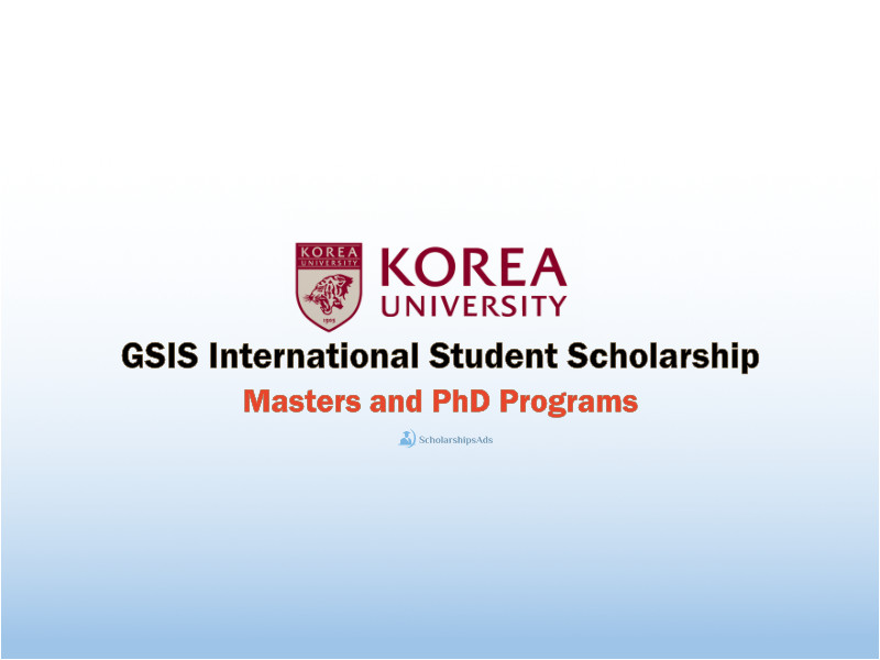 GSIS International Student Scholarship at Korea University