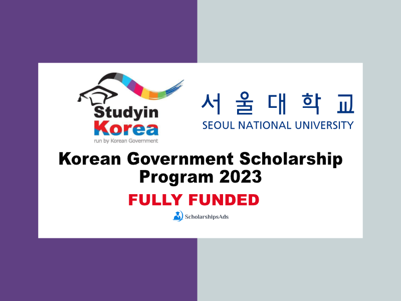  Korean Government Scholarships. 