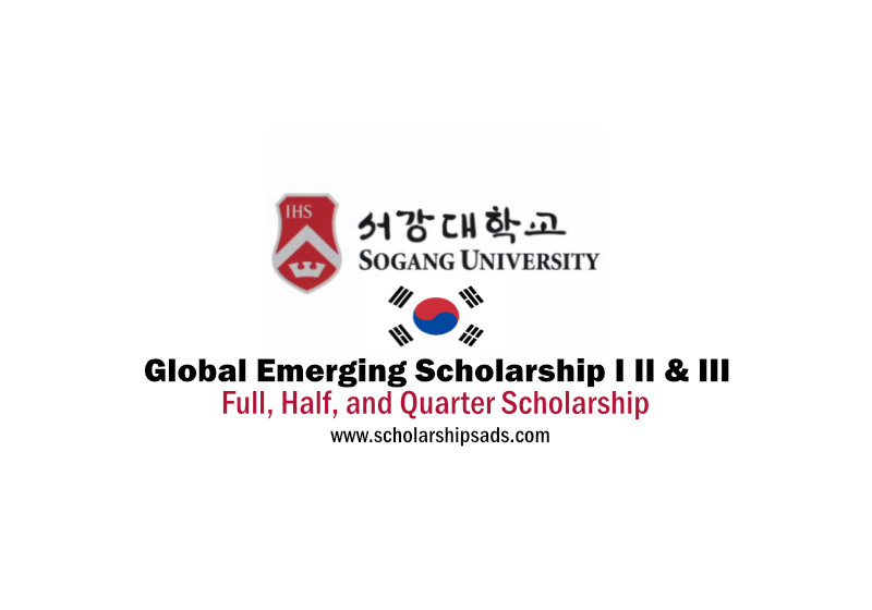  Sogang University Seoul South Korea Global Emerging Scholarships. 