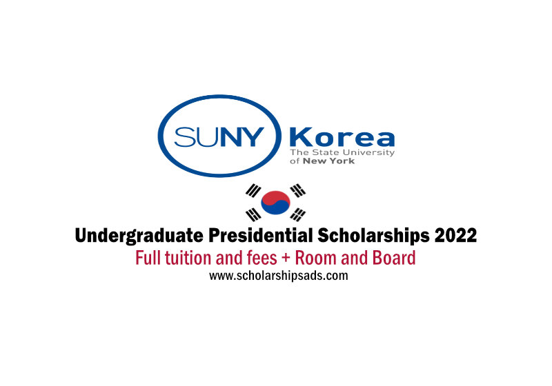  The State University of New York- SUNY, Korea Undergraduate Presidential Scholarships. 