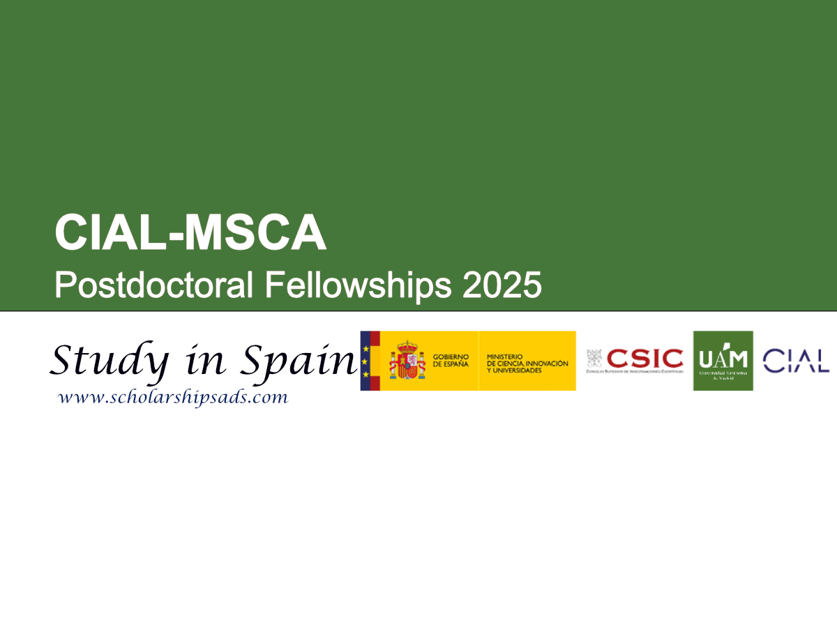 CIAL-MSCA Spain Postdoctoral Fellowships 2025