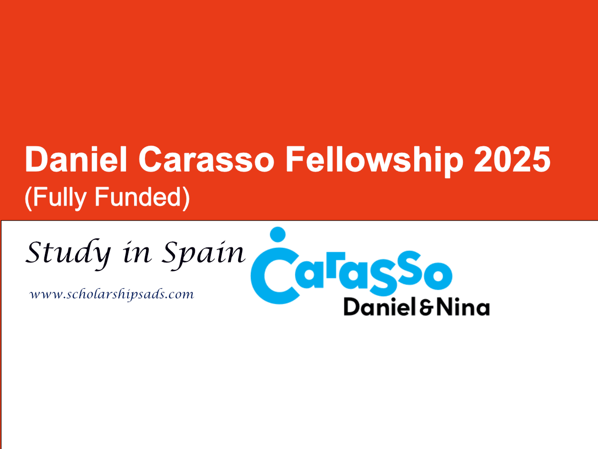 Daniel Carasso Fellowship 2025, Spain (Fully Funded)