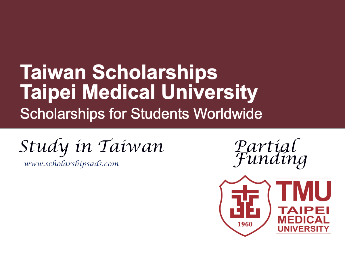 Taipei Medical University Scholarships 2027, Taiwan