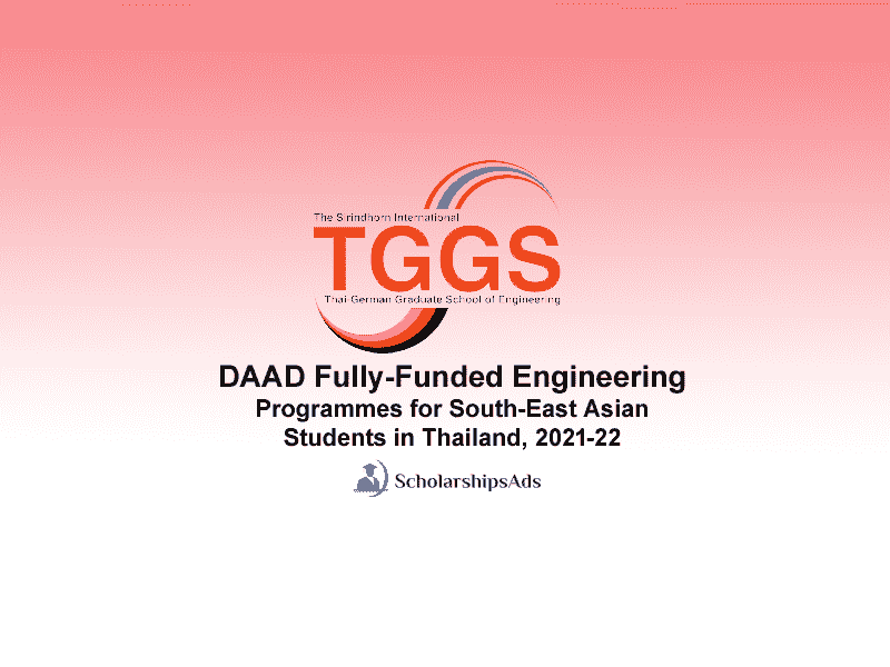  DAAD Fully-Funded Engineering Programmes for South-East Asian Students in Thailand, 2021-22 