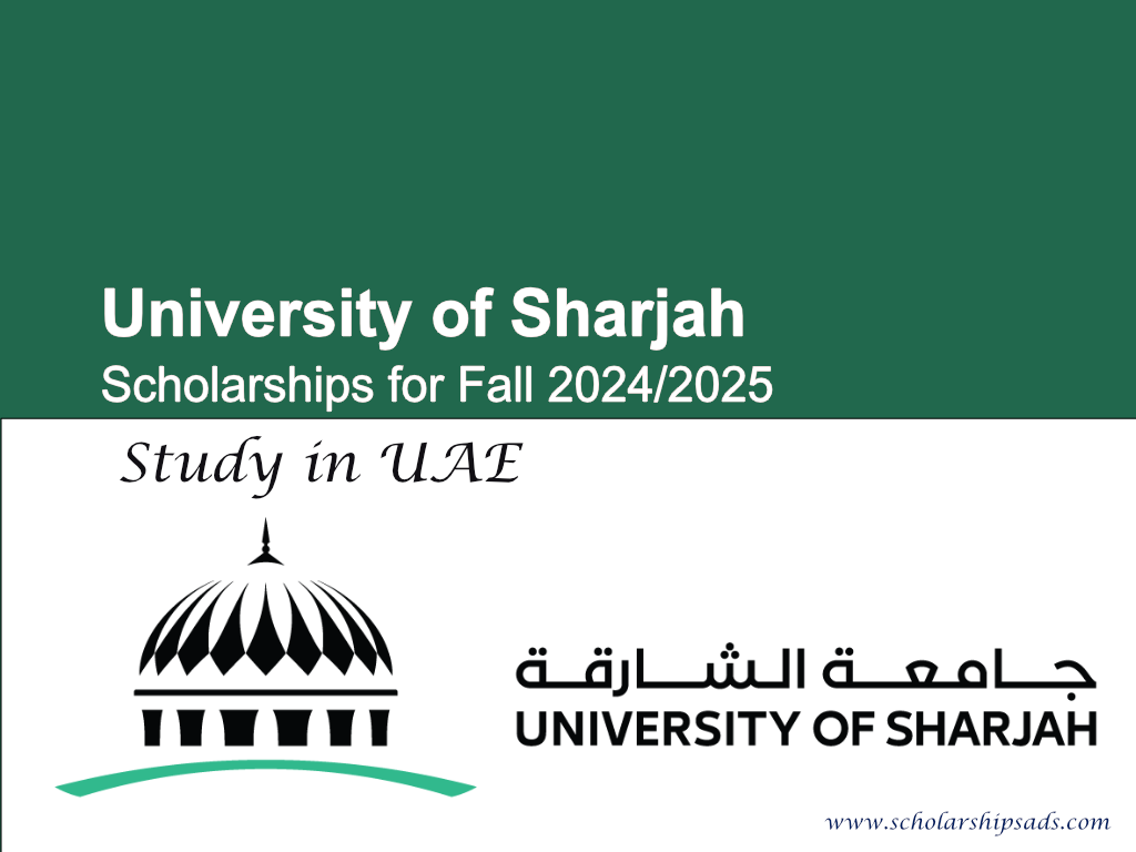 University of Sharjah Scholarships Fall 2024/2025 in UAE