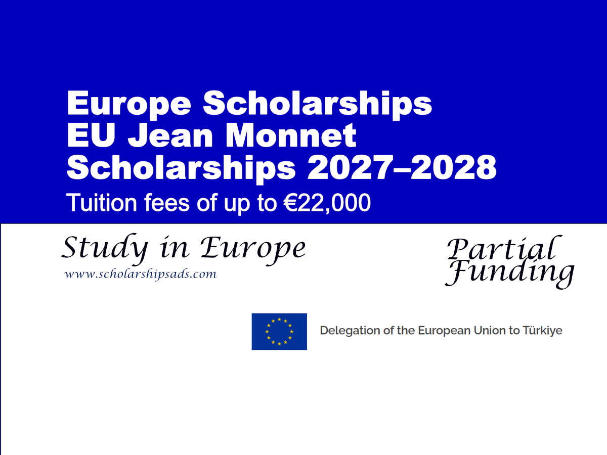 EU Jean Monnet 170 Scholarships 2027–2028, Europe