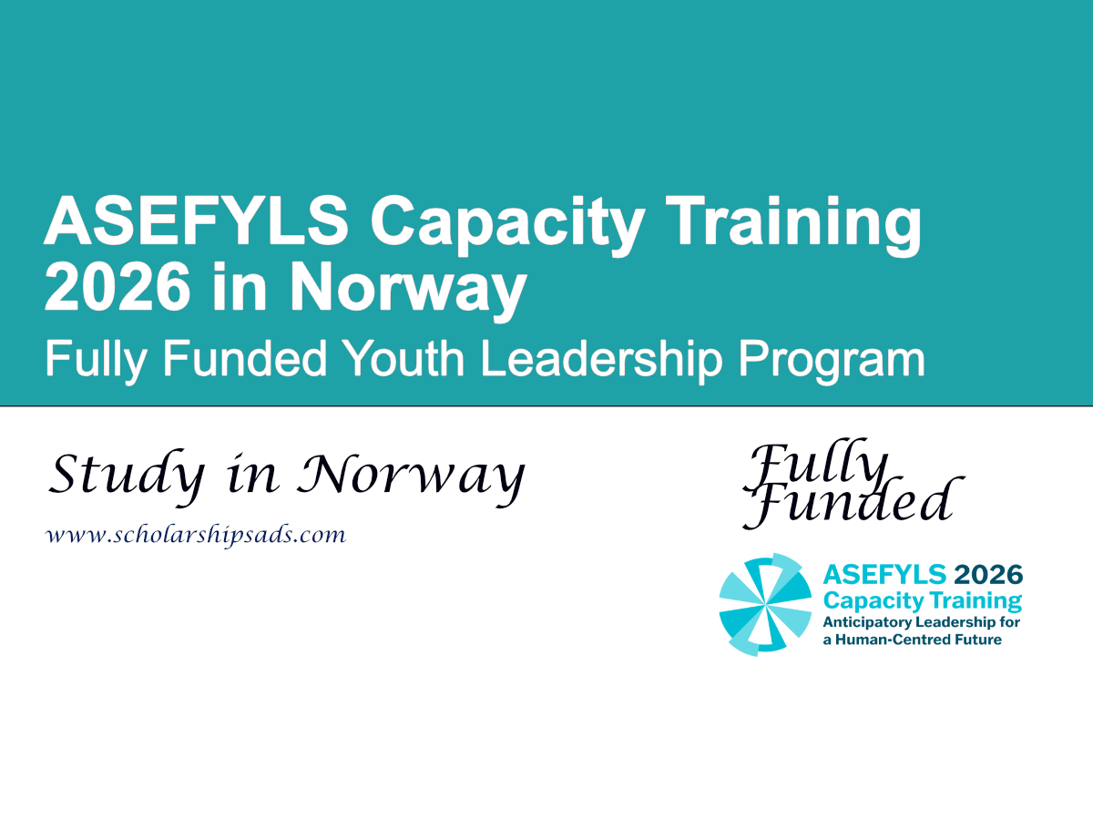 ASEFYLS Capacity Training 2026 in Norway | Fully Funded Youth Leadership Program