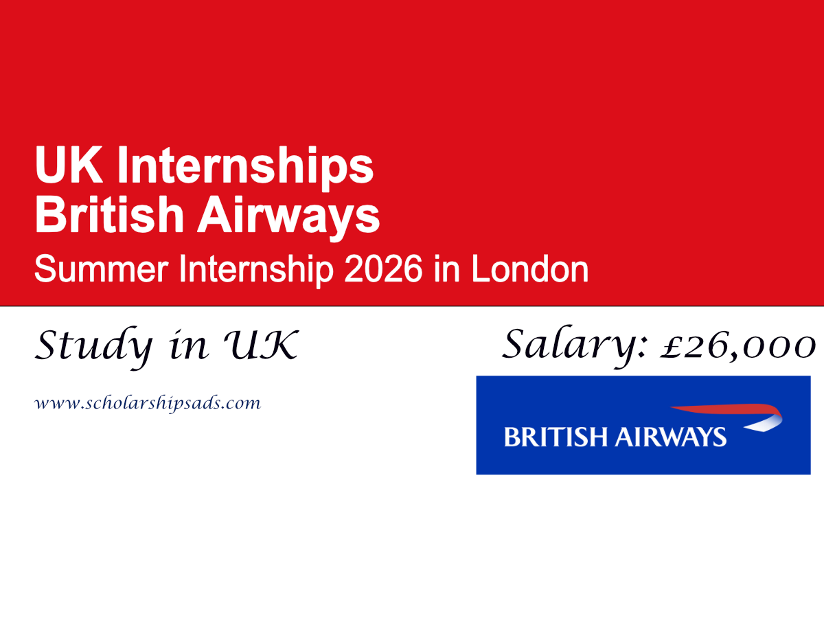 British Airways Summer Internship 2026 in London, UK | Apply Now