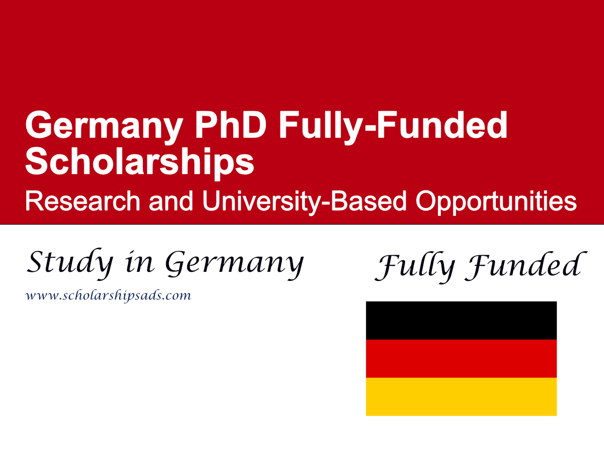 Germany PhD Fully-Funded Scholarships 2027 | Research and University-Based Opportunities