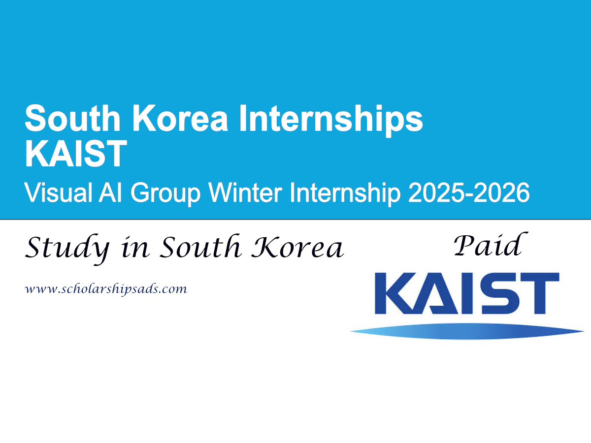 South Korea KAIST Visual AI Group Winter Internship 2025-2026 | Apply Now