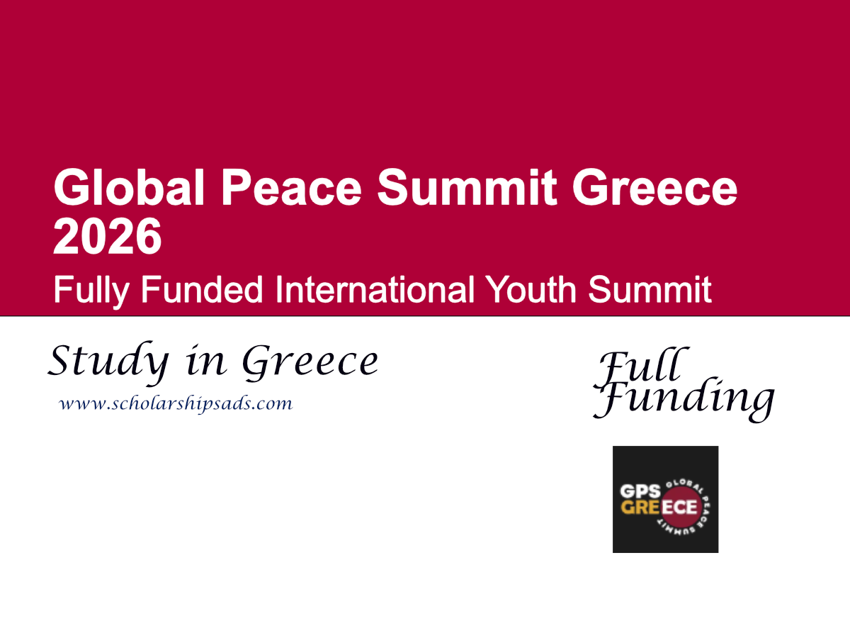 Global Peace Summit Greece 2026: Fully Funded International Youth Summit