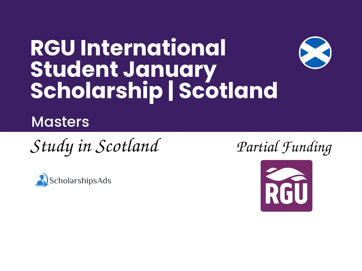 RGU International Student January Scholarship | Scotland