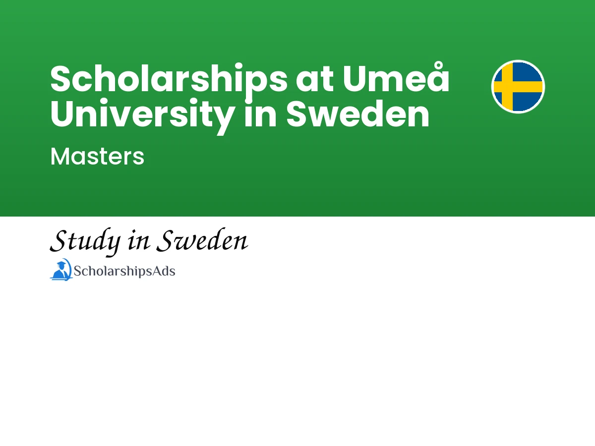Scholarships at Umeå University in Sweden, 2017