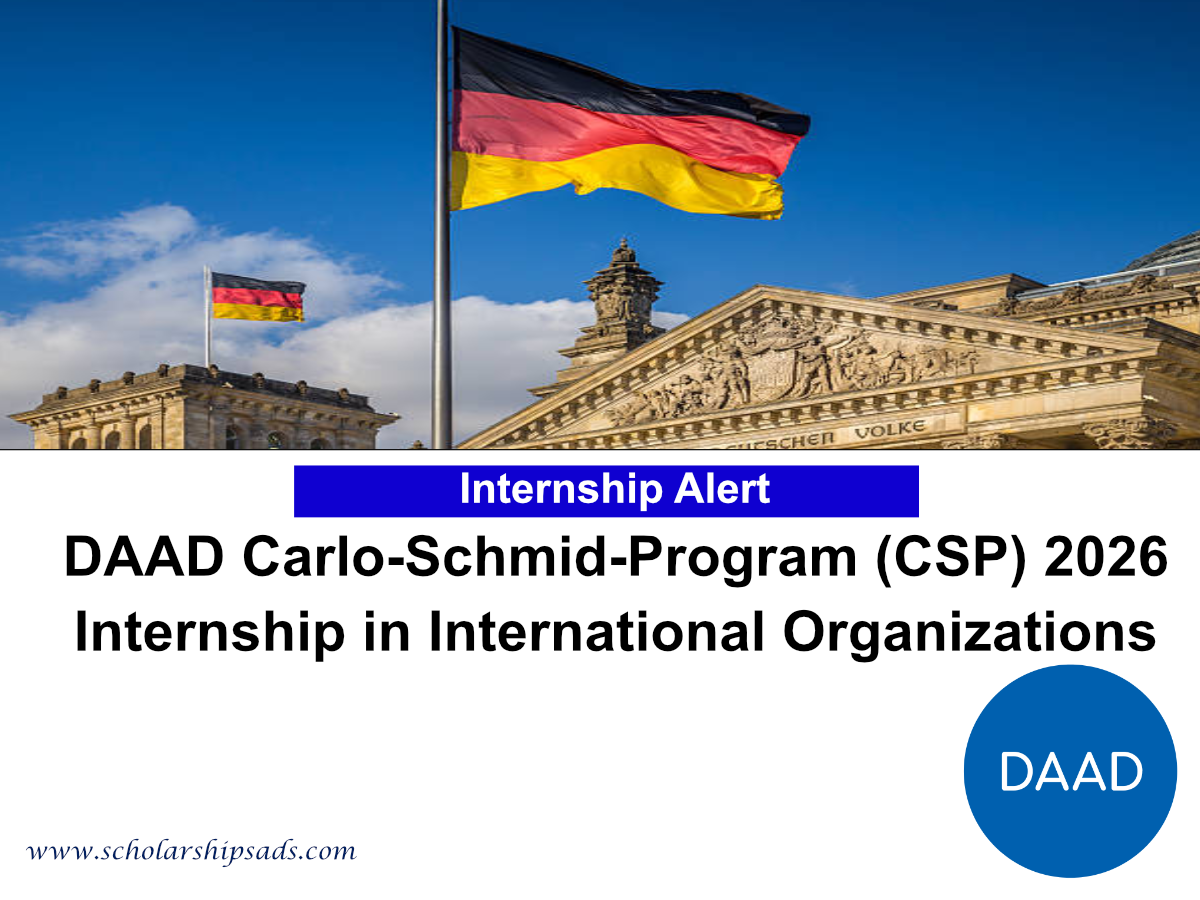 Germany DAAD Carlo-Schmid-Programm (CSP) 2026 – Internship in International Organizations