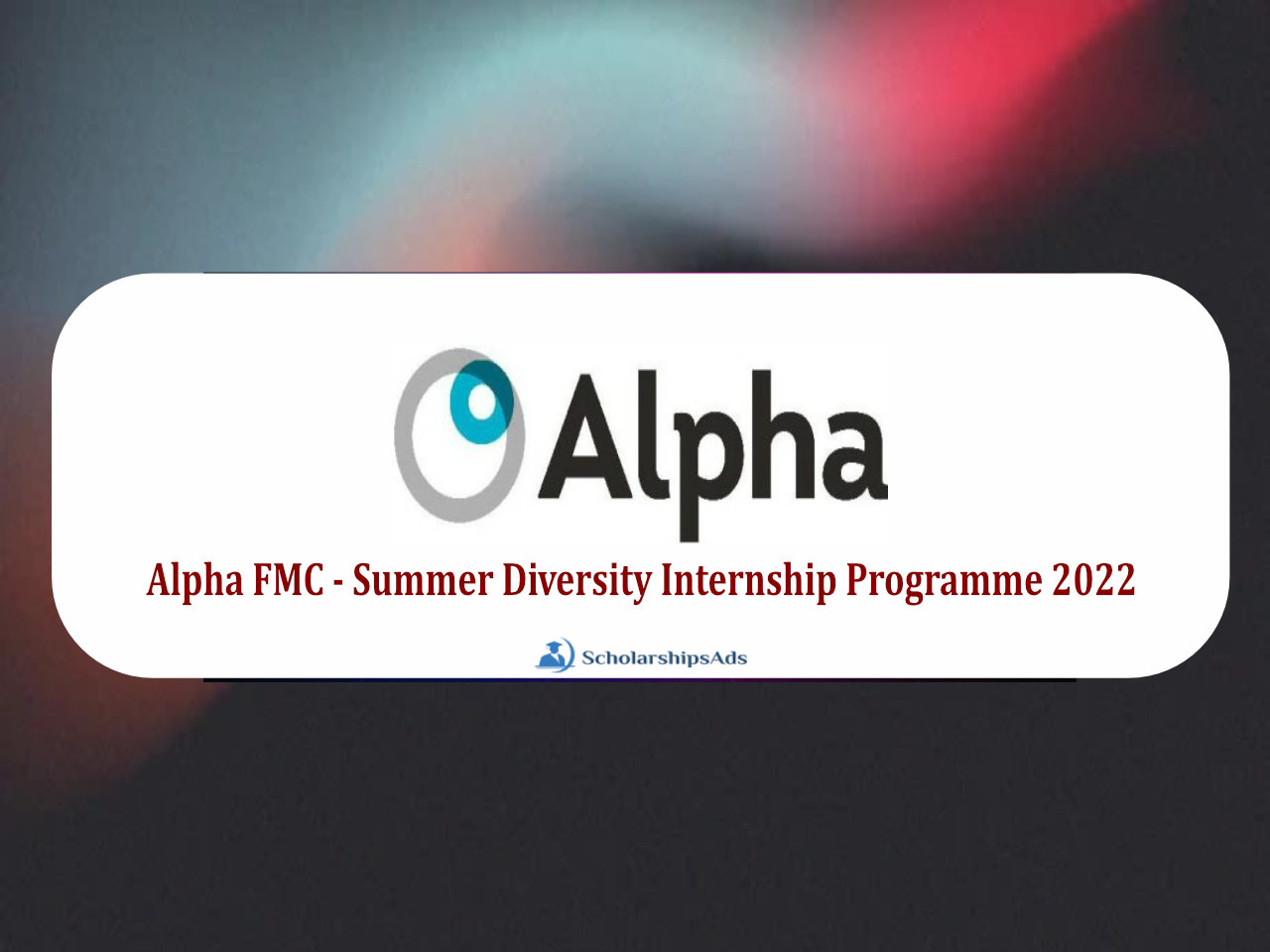 Alpha FMC - Summer Diversity Internship Programme 2022